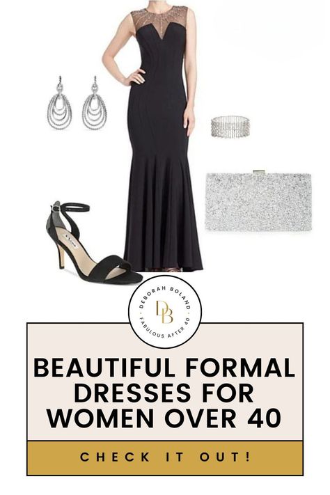 Dressing elegantly for formal events has never been easier with our blog post. Step into the spotlight and be glamorous with age-appropriate styles that ensure comfort is key. Styles vary, so you can choose the perfect dress that complements your unique taste. Give thought to color and make a statement with the perfect shade for you. Embrace sophistication, celebrate your style, and feel confident at every formal occasion. Age is no limit to looking and feeling fabulous! Get the tips here! Evening Gowns For Short Women, Gala Gowns Elegant, Elegant Sleeveless Dress For Black-tie Events, Classic Semi-formal Dress With Flattering Silhouette, Elegant Dresses For Black-tie Events With Back Opening, Black Evening Dress For Black-tie Events, Black Evening Dress For Gala And Black-tie Events, Beautiful Formal Dresses, Dresses Professional