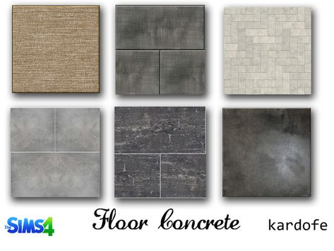 The Sims Resource: Concrete floors by kardofe • Sims 4 Downloads Sim4 Furniture, Sims Inspiration, Sims 4 Kitchen, Sims 4 Tsr, Cc Sims4, The Sims 4 Pc, Cc Furniture, Sims 4 Bedroom, Sims 4 Clutter