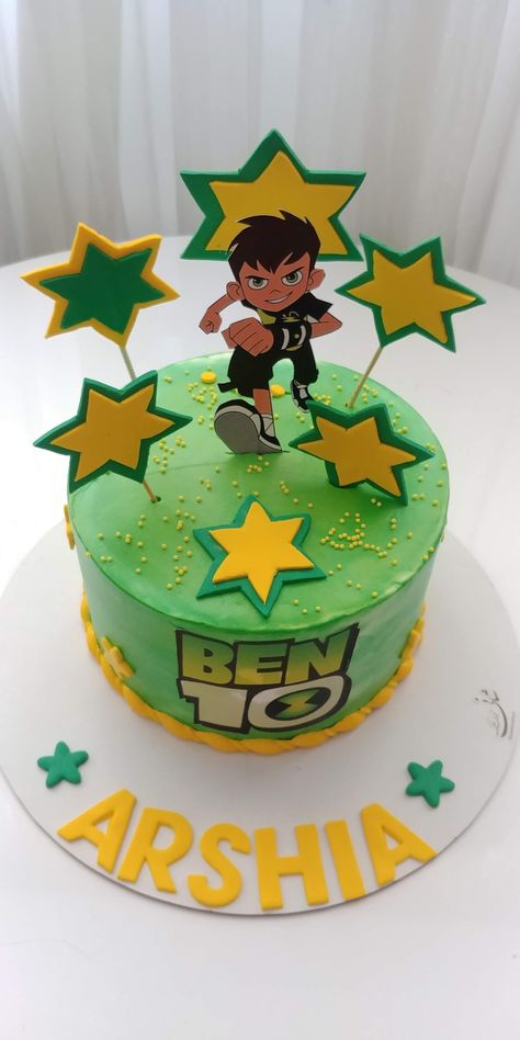 Ben 10 Cakes For Boys, Ben 10 Cake, Gym Cake, Cake Designs For Kids, Spiderman Birthday Cake, Fiesta Mickey Mouse, 10 Cake, Cartoon Cake, Cake Business