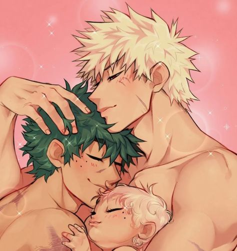 Bkdk Family, Mpreg Anime, Bakugo Katsuki Fanart Cute, Arte Nerd, Katsuki Bakugou, Boku No Hero Academia Funny, Dessin Adorable, My Hero Academia Episodes