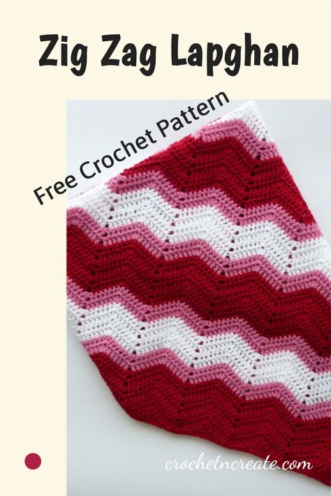 Beautiful free crochet pattern for zig zag lapghan blanket on crochetncreate, designed with straight edges both end. #freecrochetlapghanblankets. #crochetblanket #crochet Crochet Blanket Zig Zag, Zig Zag Pattern Design, Zig Zag Crochet Pattern, Crochet Zig Zag, Zig Zag Crochet, Fall Crochet Patterns, Decor Crochet, Crochet Bedspread, All Free Crochet