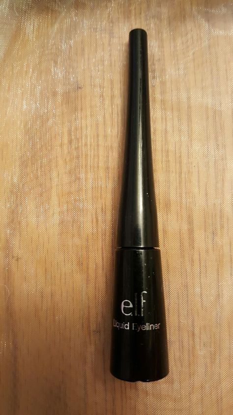 Wet Eyeliner, Elf Liquid Eyeliner, Pink Office Chair, Reference Board, Eyeliner Black, Pink Office, Elf Makeup, Liquid Eyeliner, Powder Brush