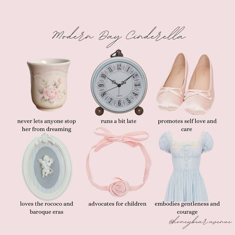 modern day cinderella 🦢💎💭🪞🐁 which attribute of hers do you connect with the most? follow me @honeybear.avenue for more 🎀🤍 princess | girly | girl blog | coquette | royalcore | regencycore | bridgerton | classy | elegant | vintage | antique | shabby chic | castle | palace | princesscore | Jesus | christian | cinderella | disney princess | modern day princess #princess #girly #girlblog #coquette #royalcore #regencycore #bridgerton #classy #elegant #vintage #antique #shabbychic #castle #pala... Cinderella Vibes Aesthetic, Princess Habits, Princess Guide, Modern Princess Aesthetic, Vintage Princess Aesthetic, Loveshackfancy Aesthetic, Princess Core Aesthetic, Disney Princess Aesthetic, Modern Day Cinderella