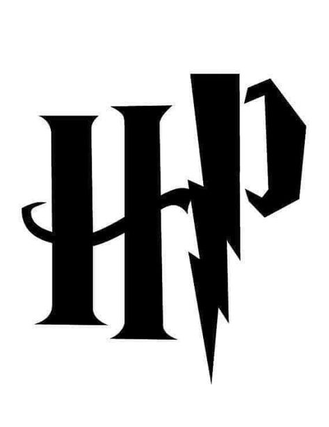 Harry Potter Pumpkin, Harry Potter Logo, Pumpkin Carving, Harry Potter, Carving, Black And White, Halloween, White, Black