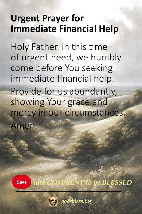 Urgent Prayer for Immediate Financial Help Prayer Financial Miracle, Prayers For Financial Miracles, Warriors Prayer, Strong Prayers, 2024 Prayers, Nighttime Prayers, Thanksgiving Prayers, Princess Letters, Prayer For Finances