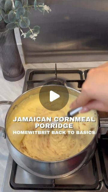 Cornmeal Porridge Recipes, Jamaican Cornmeal Porridge Recipe, Cornmeal Porridge, Carribean Food, Porridge Recipes, Its Fine, Jamaican Recipes, Straight Forward, Caribbean Recipes