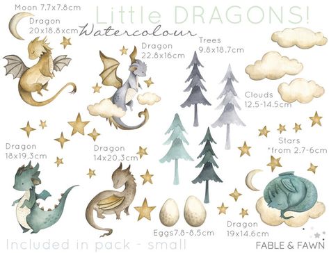 Baby Boy Dragon Nursery, Dragon Nursery Boy, Baby Dragon Wallpaper, Nursery 2023, Cabin Nursery, Boys Nursery Decor, Dragon Nursery, Felt Boards, Dinosaur Wall Decals