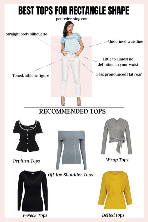 Unlock Your Style Potential 🌟 Body Shape Outfits, Rectangle Body Shape Outfits, Fashion 23, Rectangle Body Shape, Womens Style, Style Tips, Body Shape, Rectangle Shape, To Look