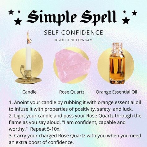 4,280 Likes, 48 Comments - Witchcraft Community (@occult.ish) on Instagram: “A confidence spell you can carry in your pocket! . This one is super simple and only requires a few…” Confidence Spell, Spells For Beginners, Jar Spells, Magick Spells, Eclectic Witch, Candle Magick, Wiccan Spell Book, Witchcraft Spell Books, Witch Spell Book