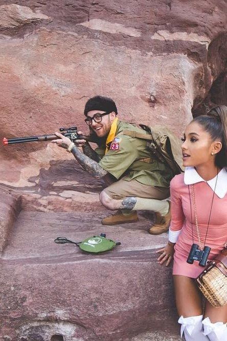 Ariana Halloween, Mac Miller Ariana, Teenage Halloween Costumes, Funny Couple Halloween Costumes, Couple Halloween Costumes For Adults, Halloween Couple, Couple Costumes, Couples Costume, Hallowen Costume