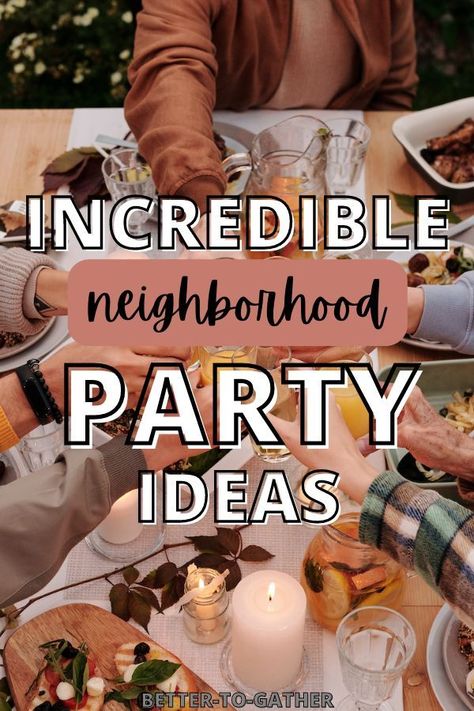 Neighborhood Party Ideas, Potluck Themes, Log Garden, Wood Log Ideas, Neighborhood Activities, Gather Quotes, Neighborhood Block Party, Log Ideas, Neighborhood Party