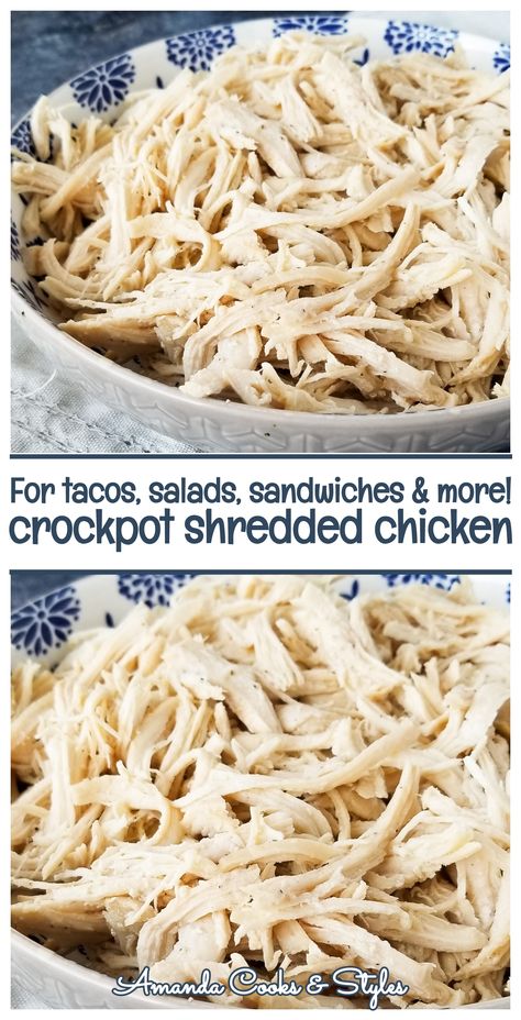 How To Shred Chicken In Crockpot, Cooking Chicken In Crockpot To Shred, Crockpot Shredded Chicken From Frozen, Chicken In Crockpot Healthy, Shredded Chicken For Salads, Easy Crock Pot Shredded Chicken, Crock Pot Chicken For Salads, Shredded Chicken In Slow Cooker, Chicken Salad In Crockpot