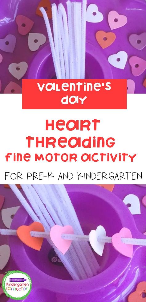 Preschool Valentines Activities, Preschool Valentine Crafts, Kindergarten Valentines, Fine Motor Activity, February Crafts, Valentinstag Party, Valentine's Day Crafts For Kids, Preschool Valentines, Heart Printable