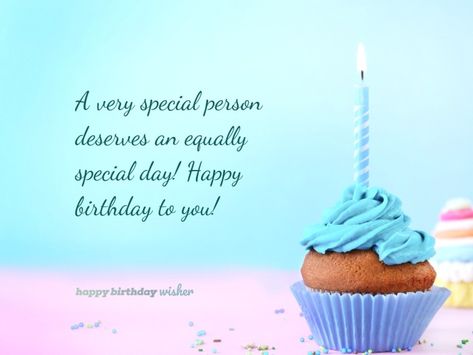 A very special person deserves an equally special day! Happy birthday to you! (...) https://www.happybirthdaywisher.com//someone-special-deserves-an-equally-special-day/ Happy Birthday Special Person, Best Happy Birthday Message, Happy Birthday Special Friend, Special Happy Birthday Wishes, Happy Birthday Status, Special Birthday Wishes, Happy Birthday Greetings Friends, Birthday Wishes For Friend, Happy Birthday Quotes Funny