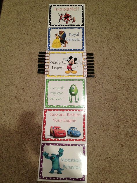 Disney Behavior Chart Classroom Themes Disney, Mickey Mouse Classroom, Disney Themed Classroom, Classroom Images, Classroom Goals, Disney Classroom, Behavior Chart, Decor Videos, Disney Ideas