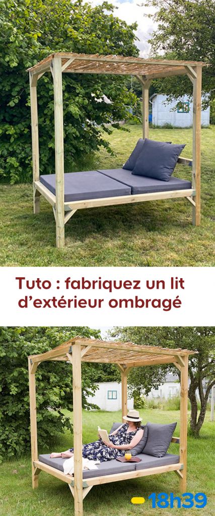 Tropical Garden, Outdoor Bed, Home Deco, Bungalow, Toddler Bed, Pergola, Home Diy, Outdoor Furniture, Bar