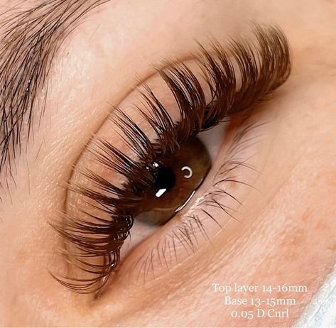 Lash Extensions Wet Effect, Brown And Black Lash Extensions Mixed, Brown Wet Lash Extensions, Brown Eyelash Extensions Lashes, Brown And Black Eyelash Extensions, Fall Lash Extensions, Brown Volume Lash Extensions, Light Brown Lash Extensions, Wet Look Lash Extensions Map