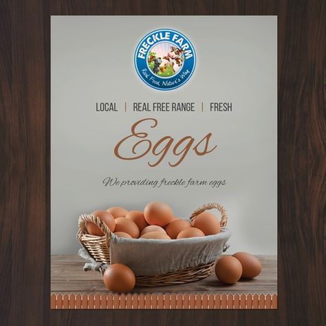 Design a poster for Freckle Farm eggs Poster contest #Sponsored design#poster#winning#deb Egg Packaging, Cage Free Eggs, Typo Poster, Farm Eggs, Ceramic Dinnerware Set, Farm Fresh Eggs, Poultry Farm, Ceramic Dinnerware, Egg Designs