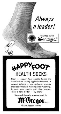 ...Mmmm...I'm happy about them ! Vintage Socks, Foot Health, I'm Happy, Im Happy, Vintage Ads, Socks, History