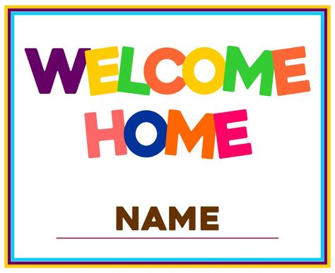 Printable Welcome Home Signs Welcome Home Signs Printable Free, Welcome Back Home Poster, Welcome Home Printable Free, Welcome Home Banner Printable Free, Welcome Printable Free, Free Printable Welcome Sign, Welcome Back Party Ideas, Welcome Home Signs Diy Poster, Welcome Home Template