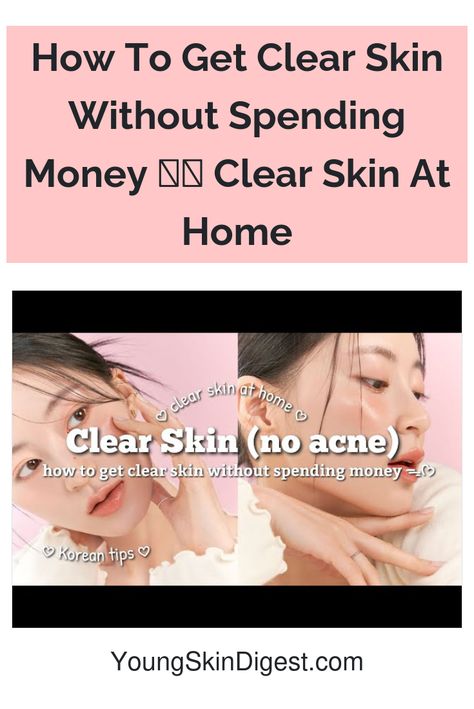 How To Get Clear Skin Without Spending Money ✨️💸 Clear Skin At Home Clear Skin At Home, Get Clear Skin, Herbal Steam, Clear Complexion, Skincare Tips, Clogged Pores, Natural Skincare, Better Skin, Flawless Skin