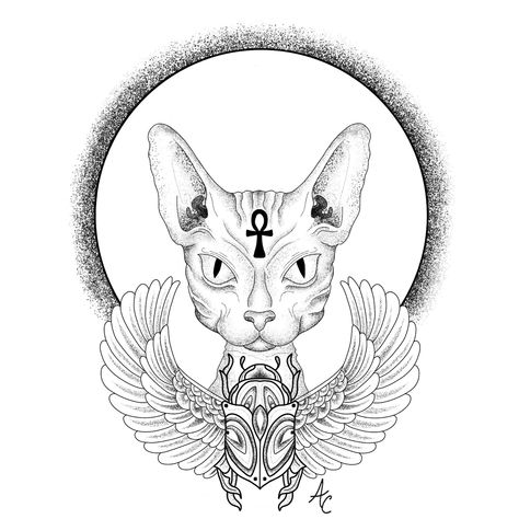 created using pro create Scarab Egyptian, Pro Create, Egyptian Tattoo, Sphynx, Tattoo Design, Tattoo Designs, Humanoid Sketch, Tattoos, Art