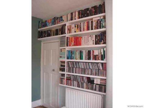 Alcove Cabinets, Cabin Beds, Bookshelf Door, Beautiful Bookshelf, Library Bookshelves, Cabin Bed, Room Library, Flat Ideas, Home Organisation