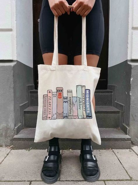 It Ends With Us Book, About Environment, Books Tote, Swiftie Merch, Handpainted Tote Bags, Canvas Bag Design, Tods Bag, Book Tote Bag, Diy Tote Bag