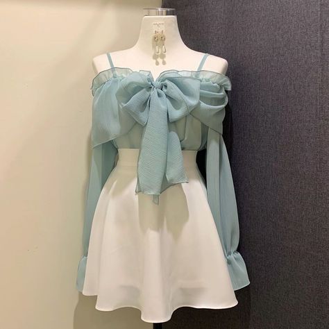 Cute Dress Outfits, Korean Fashion Dress, Kpop Fashion Outfits, Really Cute Outfits, Kpop Outfits, Casual Style Outfits, Fancy Dresses, Primavera Estate, Cute Casual Outfits