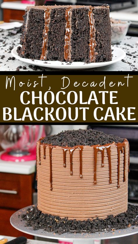 Best Chocolate Icing, Blackout Cake, Chocolate Ganache Frosting, Milk Chocolate Ganache, Ganache Frosting, Moist Cake, Cake Layers, Best Chocolate Cake, Moist Chocolate Cake