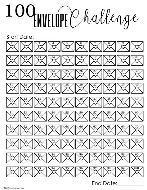 Budget Journal, Free Printable Envelopes, 100 Envelope Challenge, Envelope Challenge, Saving Money Chart, Envelope Book, Money Chart, Budget Challenge, Gift Card Envelope