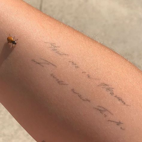 Quote Wrist Tattoo, Word Tattoo Ideas, Cupid Tattoo, Word Tattoo, Single Needle Tattoo, Minimalist Tattoos, Dainty Tattoos, Subtle Tattoos, Baby Tattoos