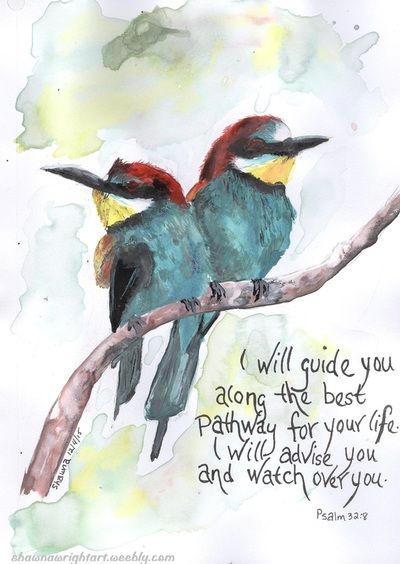 Inspirational Watercolor, Beautiful Scripture, Bible Promises, Contact Page, Bible Verse Art, Prayer Verses, Prayer Scriptures, Bible Art Journaling, Two Birds