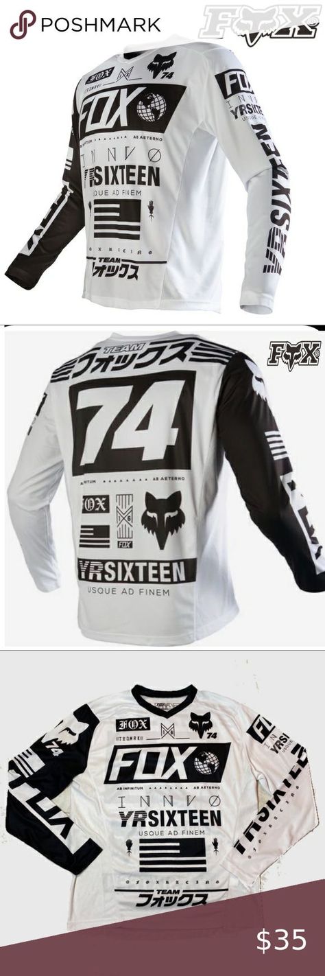 Moto Wear, Cheetah Clothes, Mx Jersey, Fox Shirts, Motocross Shirts, Fox Clothing, Jackets Fashion Casual, Football Jersey Outfit, Apparel Design Inspiration