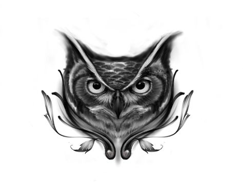 Front Neck Tattoos Women, Owl Neck Tattoo, Owl Skull Tattoos, Owl Tattoo Chest, Owl Eye Tattoo, Realistic Owl Tattoo, Front Neck Tattoo, Neck Tattoo Ideas, Warrior Tattoo Sleeve