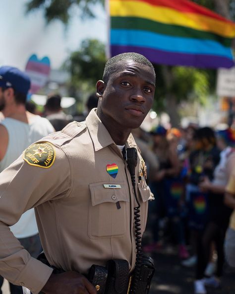 La County Sheriff, Parade Ideas, Deputy Sheriff, Michael Roberts, Sheriff Deputy, Pride Parade, Progress Pictures, Los Angeles County, Animated Images