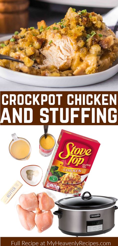 Crockpot Chicken and Stuffing