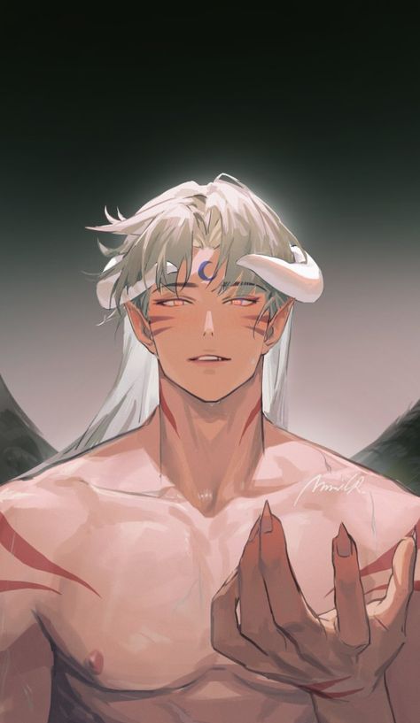 Mmmilk_ on Twitter: "Happy Halloween！~ https://t.co/SF0aJBk4aQ" / Twitter White Hair Men, Rin And Sesshomaru, Inuyasha And Sesshomaru, Inuyasha Fan Art, Fox Boy, Snake Art, Animation Art Character Design, Manga Cute, Arte Fantasy