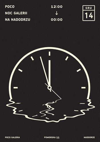 FUCKYOU.DESIGN Extinction Poster, Night Graphic Design, Clock Poster, Clock Logo, Open Picture, Open Logo, Poster Grafico, Melting Clock, Time Poster