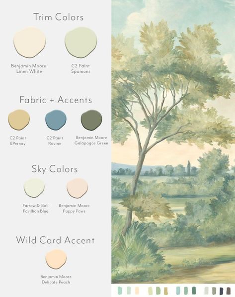 Aldworth Natural color card from Susan Carter Muralpapers. Benjamin Moore Purple, Susan Harter, Paper White Benjamin Moore, Benjamin Moore Linen White, Benjamin Moore Balboa Mist, Favorite Paint Colors, Modern French, Favorite Paint, Sky Color