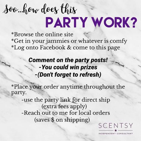 Party Schedule, Scentsy Consultant Business, Scentsy Facebook Party, Scentsy Facebook, Host Tips, Scentsy Marketing, Scentsy Consultant Ideas, Scentsy Ideas, Scentsy Party