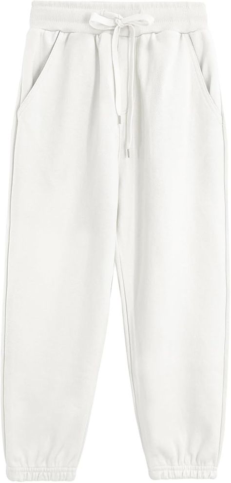 Amazon.com: ACESTAR Kids Unisex Plain Sweatpants Cotton Drawstring Casual Pull-on Jogger Pants for Boys or Girls (White,120/5Years): Clothing, Shoes & Jewelry Plain Sweatpants, Pants For Boys, Jogger Pants, Shoes Jewelry, Boy Or Girl, Shoe Jewelry, Sweatpants, Pants, Clothes