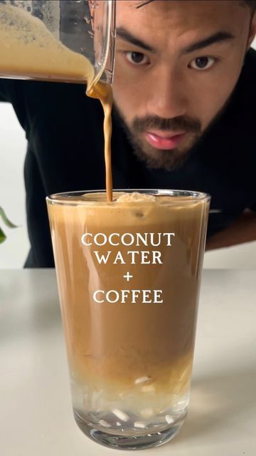 Coconut Water Drink Recipes, Bustelo Coffee, Coconut Water Drinks, Coconut Water Recipes, Coconut Milk Drink, Coconut Milk Coffee, Dry Coconut, Coconut Coffee, Strong Coffee