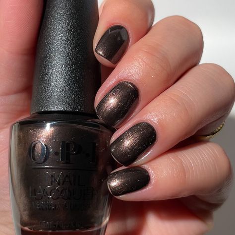 Hot chocolate nails? 🍫 That’s for the nice list. We’re feelin’ Hot Toddy Naughty. ☕️🍯 Are you naughty or nice? #OPI #OPIObsessed #OPITerriblyNice Opi Hot Toddy, January 2024 Nail Colors, Hot Chocolate Nails, Neon Guts, Opi Shades, Chocolate Nails, Chrome Nail Colors, Goldie Locks, Mani Ideas