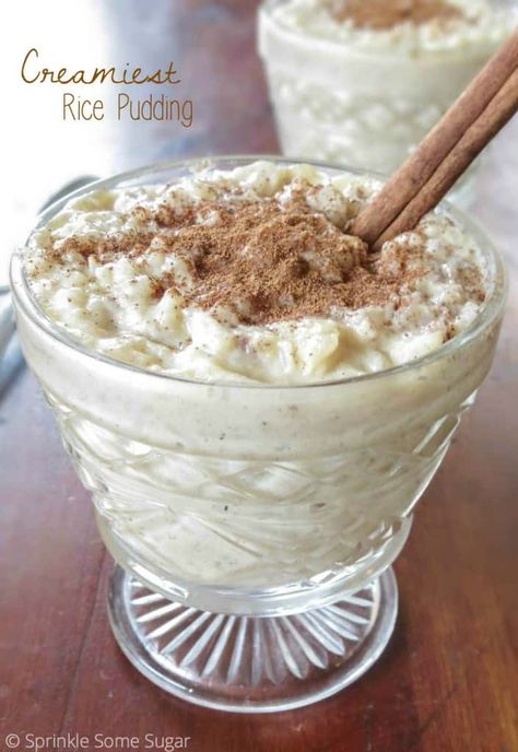 [pinterest] This is the creamiest rice pudding ever. It’s so rich and the flavors are absolutely amazing! I’m going to be honest, up until a few months ago, rice pudding just really freaked me out. Every time my grandmother would make it, I would try it I would hate the texture of the rice. The only...Read On → Best Rice Pudding Recipe, Creamiest Rice Pudding Recipe, Homemade Rice Pudding, Pudding Recipes Homemade, Baked Rice Pudding, Rice Pudding Recipes, Creamy Rice Pudding, Rice Pudding Recipe, Chocolate Pudding Recipes