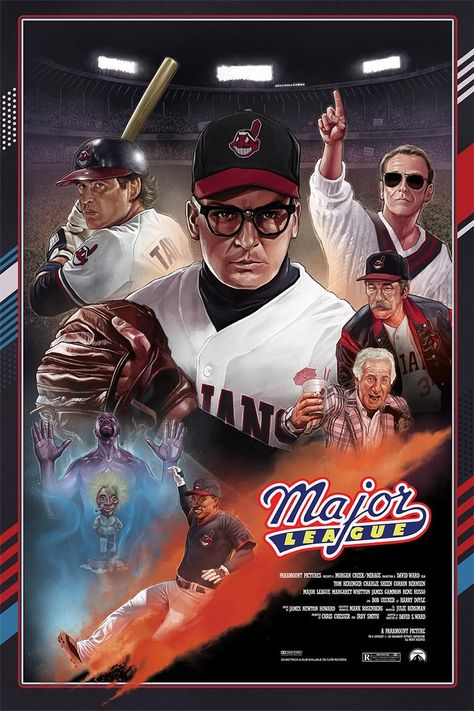 2580 Major League (1989) 720p BluRay Major League Movie, Two And Half Men, Baseball Movies, 1980s Movies, Jai Courtney, Sports Movie, Classic Movie Posters, Alternative Movie Posters, Moving Pictures