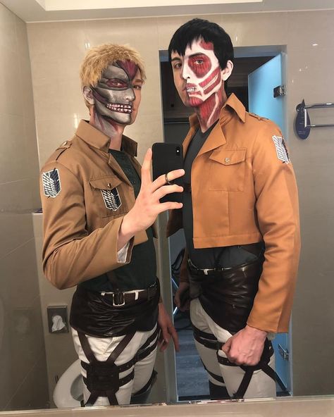 Best Cosplay Anime, Attack On Titan Reiner, Attack On Titan Costume, Reiner And Bertholdt, Aot Cosplay, Attack On Titan Jean, Reiner Braun, Anime Cosplay Makeup, Kostum Cosplay