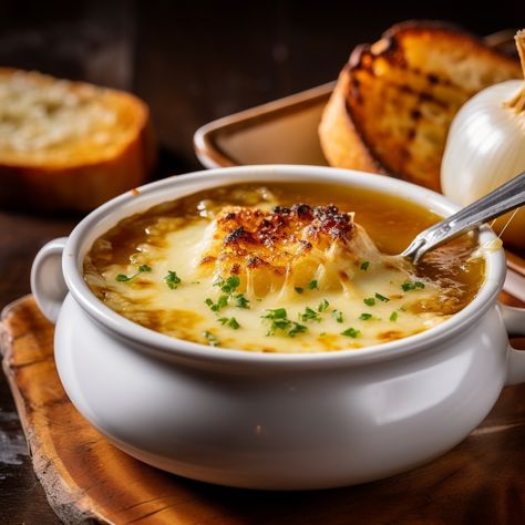 OUTBACK STEAKHOUSE WALKABOUT ONION SOUP - Life with Susan Outback French Onion Soup Recipe, Walkabout Onion Soup, Onion Soup Recipe, Soup Creamy, French Onion Soup Recipe, Onion Soup Recipes, Outback Steakhouse, Cornbread Dressing, Soup And Stew