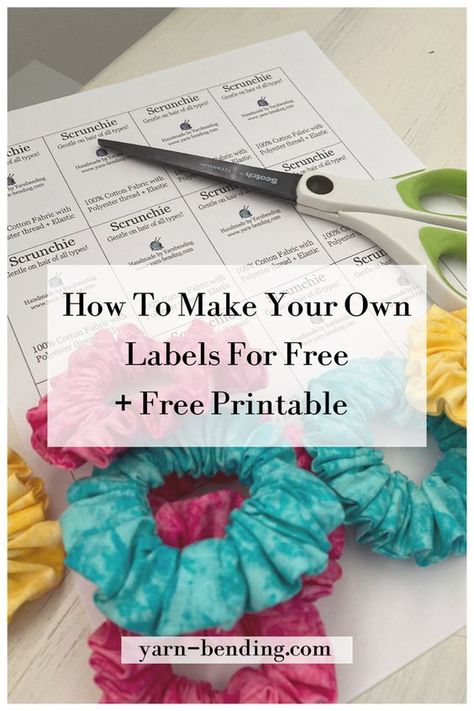 Super easy and quick tutorial using stuff you likely already have on hand #labels #labeldesign #labeling #crafting #graphicdesign #printable #templates Made By Hand Labels Free Printable, Decorative Labels Template Free Printable, Free Printable Crochet Labels, Printable Labels Free Customizable, Diy Labels Printable, Printable Lables, Crochet Tags, Craft Labels, Making Labels