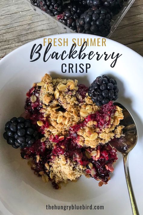 Blackberry Crisp Recipe, Blackberry Crisp, Summer Fruit Recipes, Blackberry Dessert, Desserts Aesthetic, Blackberry Cobbler Recipe, Best Summer Desserts, Desserts Summer, Oatmeal Toppings